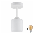 BRILAGI - LED felületre szerelhető csillár RETRO GLASS 1xE27/60W/230V átm. 10 cm fehér