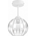 BRILAGI - LED felületre szerelhető csillár RETRO GLASS 1xE27/60W/230V átm. 18 cm fehér/átlátszó