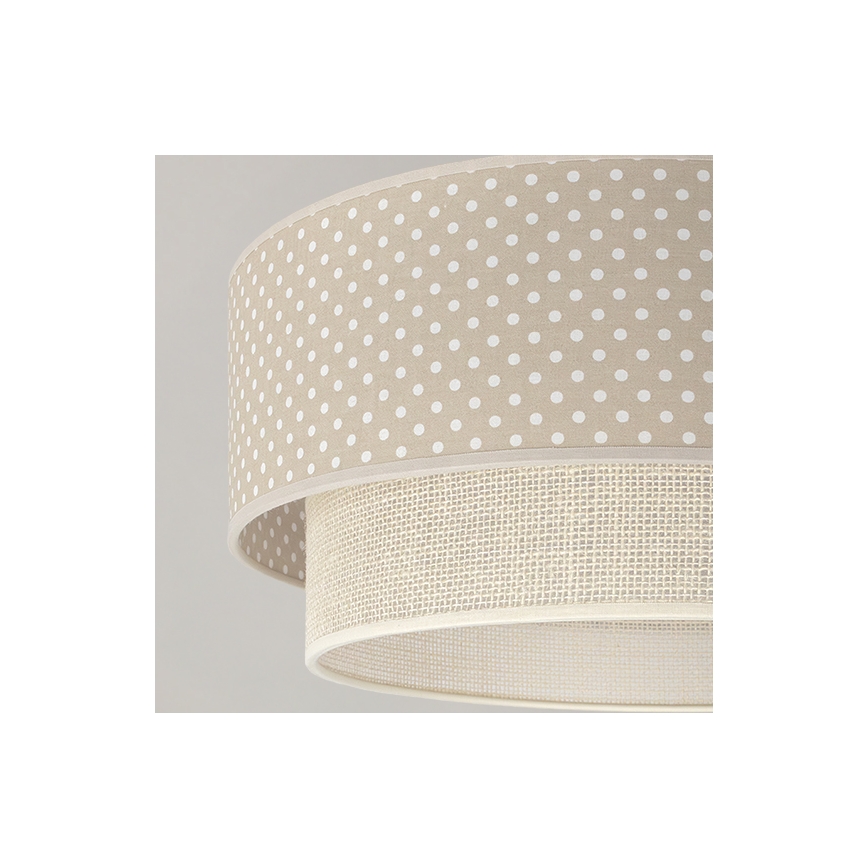 Brilagi - LED felületre szerelt csillár BOHO BOBO 1xE27/60W/230V átm. 40 cm pöttyös bézs/krém