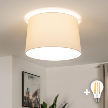 Brilagi - LED felületre szerelhető mennyezeti lámpa CERIA 1xE27/40W/230V Ø 45 cm, bézs