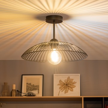 Brilagi - LED felületre szerelhető mennyezeti lámpa CERIA WIRE 1xE27/60W/230V átm. 38 cm fekete