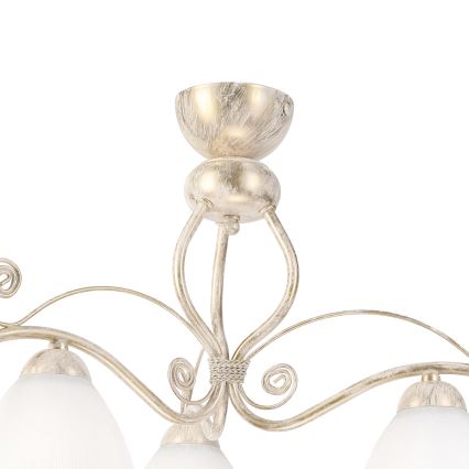 Brilagi - LED felületre szerelt csillár ANTICO 3xE27/60W/230V, fehér patinás