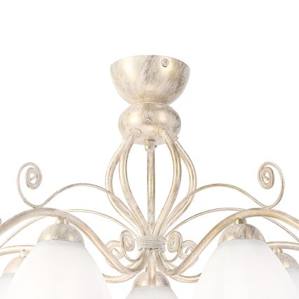 Brilagi - LED felületre szerelt csillár ANTICO 5xE27/60W/230V 3000K fehér patina