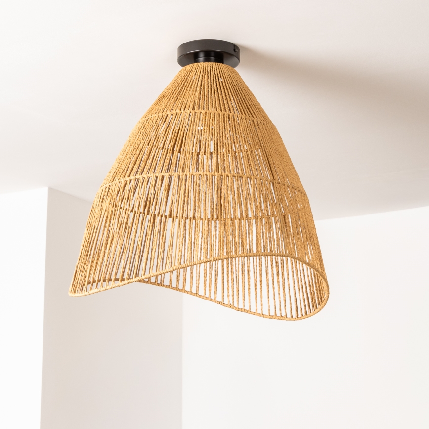 Brilagi - LED felületre szerelt csillár CERIA BOHO 1x E27/40W/230V, átmérő 70 cm, barna