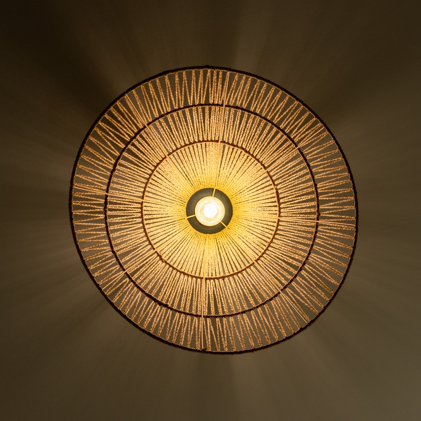 Brilagi - LED felületre szerelt csillár CERIA BOHO 1x E27/40W/230V, átmérő 70 cm, barna
