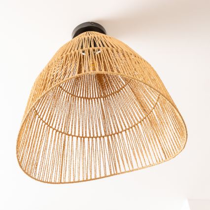 Brilagi - LED felületre szerelt csillár CERIA BOHO 1x E27/40W/230V, átmérő 70 cm, barna