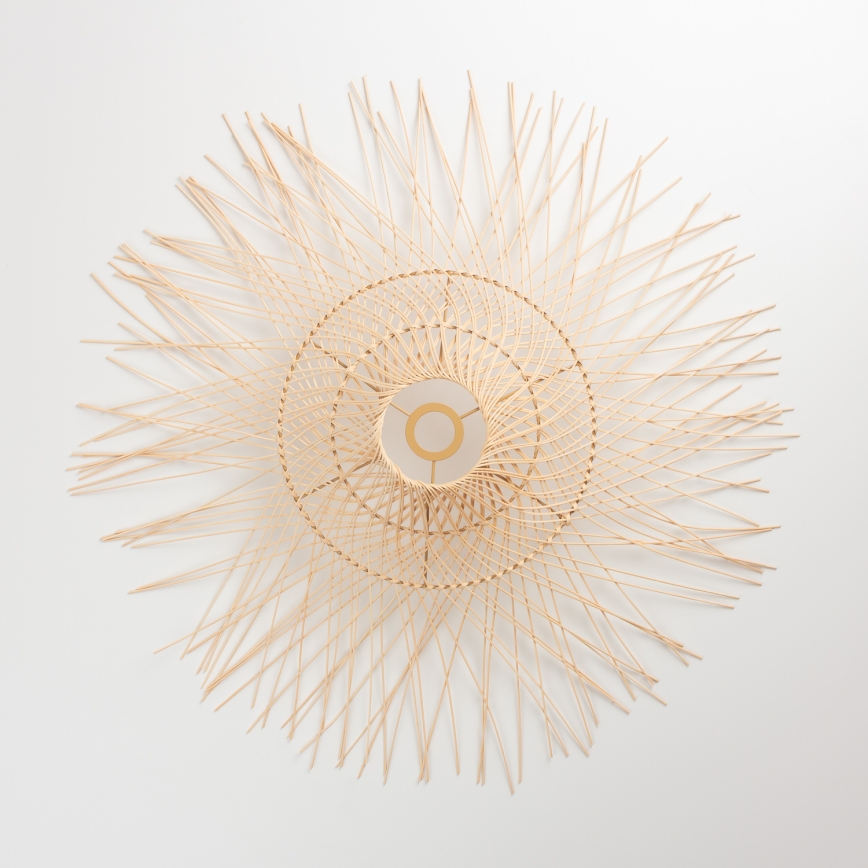 Brilagi - LED felületre szerelt csillár CERIA BOHO 1xE27/40W/230V, átm. 70 cm, bambusz/tölgy