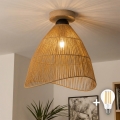 BRILAGI - LED felületre szerelt csillár CERIA BOHO 1xE27/40W/230V átm. 70 cm barna/tölgy