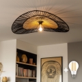 BRILAGI - LED felületre szerelt csillár CERIA BOHO 1xE27/40W/230V átm. 80 cm fekete/barna/tölgy