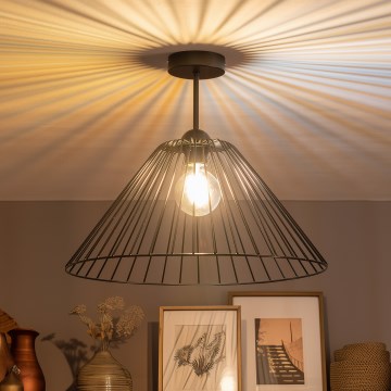 Brilagi - LED felületre szerelt csillár CERIA WIRE 1xE27/60W/230V Ø 45 cm fekete