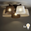 BRILAGI - LED felületre szerelt csillár LATTE 5xE27/15W/230V fenyő/mix
