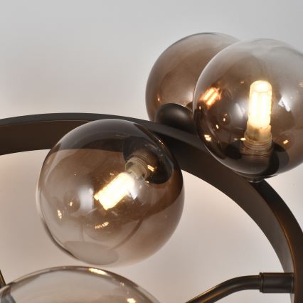 Brilagi - LED felületre szerelt csillár MILLA 10xG9/3W/230V barna/füstös barna