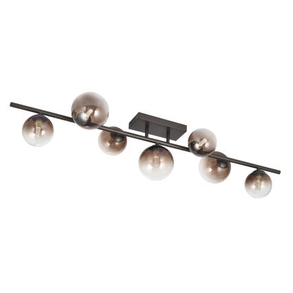 Brilagi - LED felületre szerelt csillár MILLA 7xG9/3W/230V barna/füstbarna