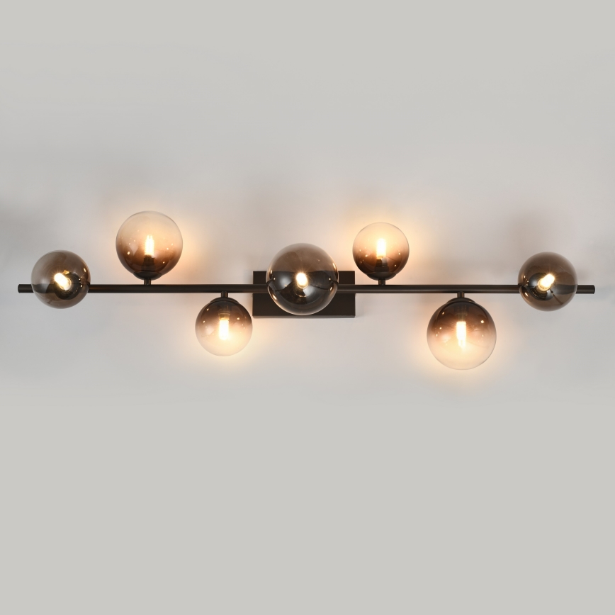 Brilagi - LED felületre szerelt csillár MILLA 7xG9/3W/230V barna/füstbarna