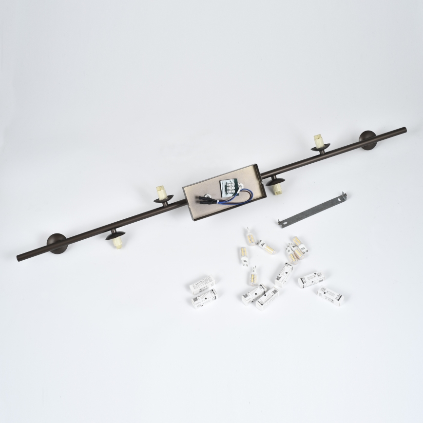 Brilagi - LED felületre szerelt csillár MILLA 7xG9/3W/230V barna/füstbarna