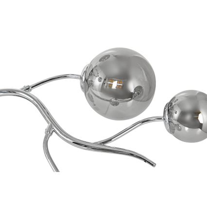 Brilagi - LED felületre szerelt csillár MISTEL 9xG9/3W/230V fekete króm/füstszínű
