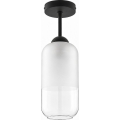 BRILAGI - LED felületre szerelt csillár RETRO GLASS 1xE27/60W/230V Ø 14 cm fekete/fehér