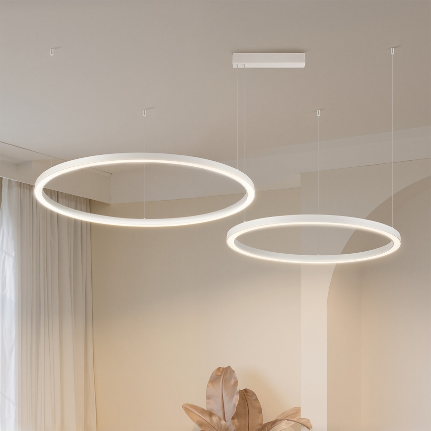 Brilagi - PORTOFINO LED fényerőszabályozható csillár kábelen LED/98W/230V 3000-6000K fehér + távirányító
