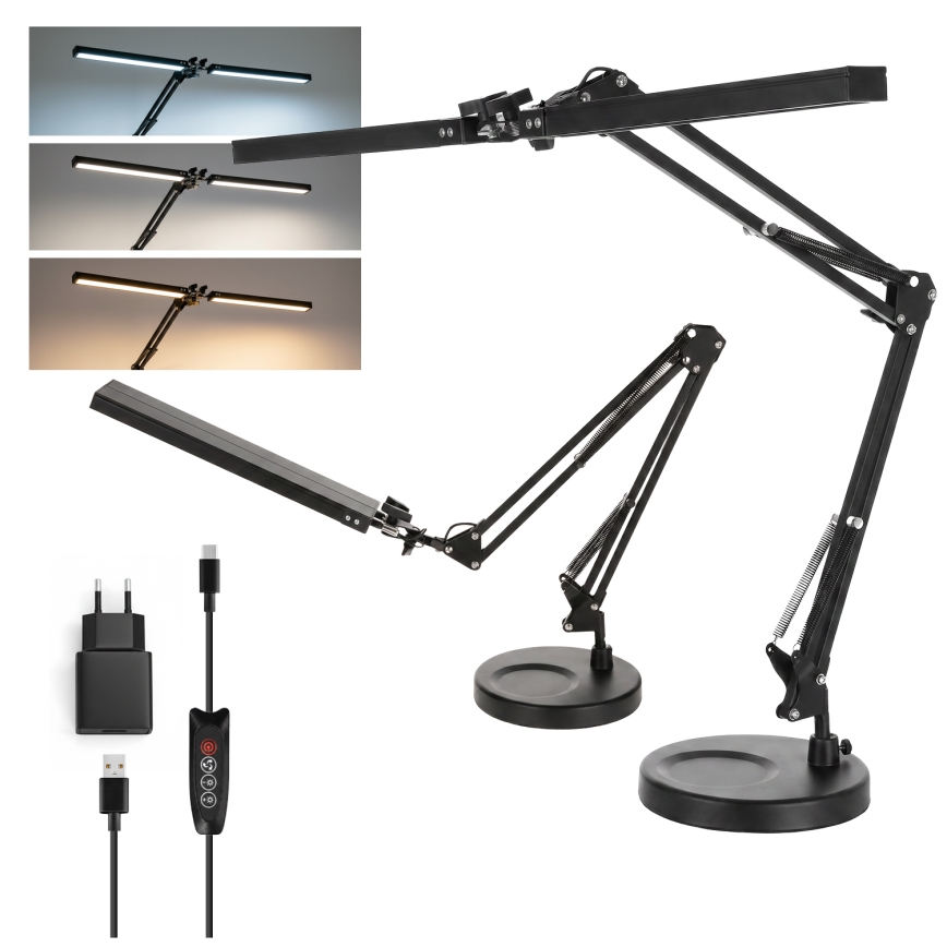 Brilagi - LED fényerőszabályozható asztali lámpa VARIO LED/15W/230V 3000-6000K fekete