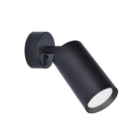 Brilagi - LED RGBW dimmelhető falra szerelhető spotlámpa kapcsolóval SELE 1xGU10/4,8W/230V 3000K fekete + távirányító