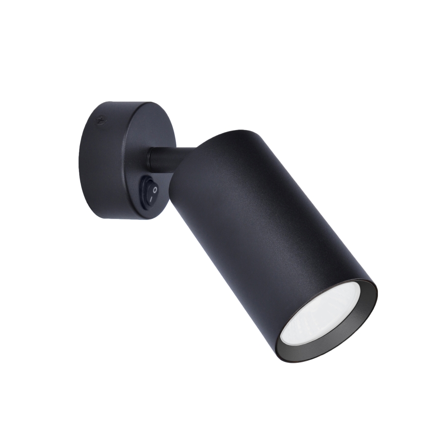Brilagi - LED RGBW dimmelhető falra szerelhető spotlámpa kapcsolóval SELE 1xGU10/4,8W/230V 3000K fekete + távirányító