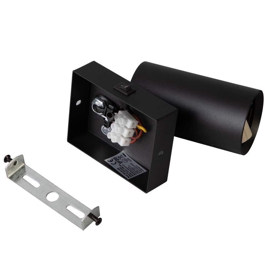Brilagi - LED RGBW dimmelhető fali spotlámpa kapcsolóval SELE 1xGU10/4,8W/230V 3000K fekete + távirányító
