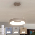 BRILAGI - LED fényerőszabályozható függeszték kábelen FALCON II LED/67W/230V 3000-6500K átm. 40 cm bézs + távirányító