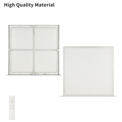 Brilagi - LED dimmelhető fürdőszobai mennyezeti lámpa FRAME SMART LED/50W/230V 60x60 cm 3000-6000K IP44 ezüst + távirányító