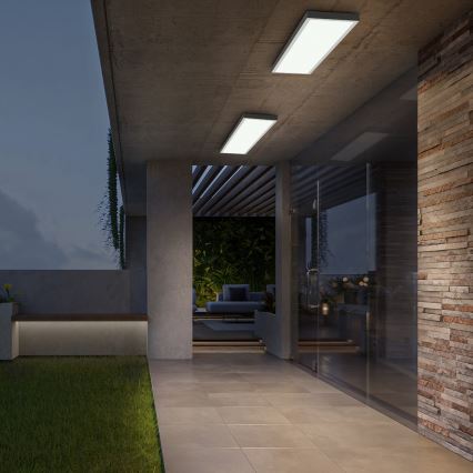 Brilagi - LED fényerőszabályozható fürdőszobai mennyezeti lámpa FRAME SMART LED/50W/230V 120x30 cm 3000-6000K IP44 fehér + távirányító