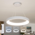 Brilagi - LED fényerőszabályozható kábeles csillár FALCON II LED/99W/230V 3000-6500K átm. 60 cm fehér + távirányító