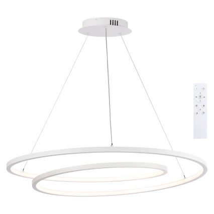 Brilagi - LED fényerőszabályozható kábeles csillár TWISTER LED/105W/230V 3000-6000K Ø 100 cm fehér + távirányító