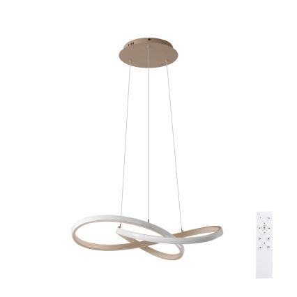 Brilagi - LED dimmelhető kábeles csillár INFINITY LED/55W/230V 3000-6000K 50x50 cm bézs + távirányító