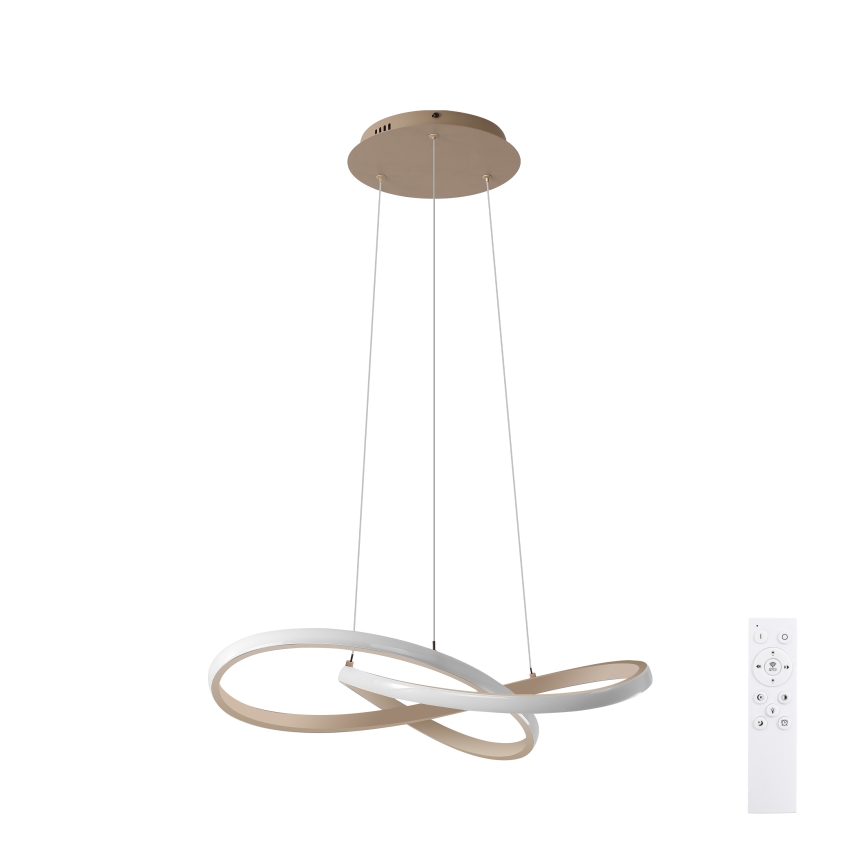 Brilagi - LED dimmelhető kábeles csillár INFINITY LED/55W/230V 3000-6000K 50x50 cm bézs + távirányító