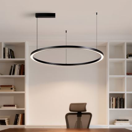 Brilagi - PORTOFINO fényerőszabályozható LED függeszték kábelre LED/60W/230V 3000-6000K átm. 80 cm fekete + távirányítóval