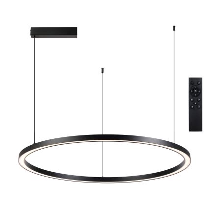 Brilagi - PORTOFINO fényerőszabályozható LED függeszték kábelre LED/60W/230V 3000-6000K átm. 80 cm fekete + távirányítóval