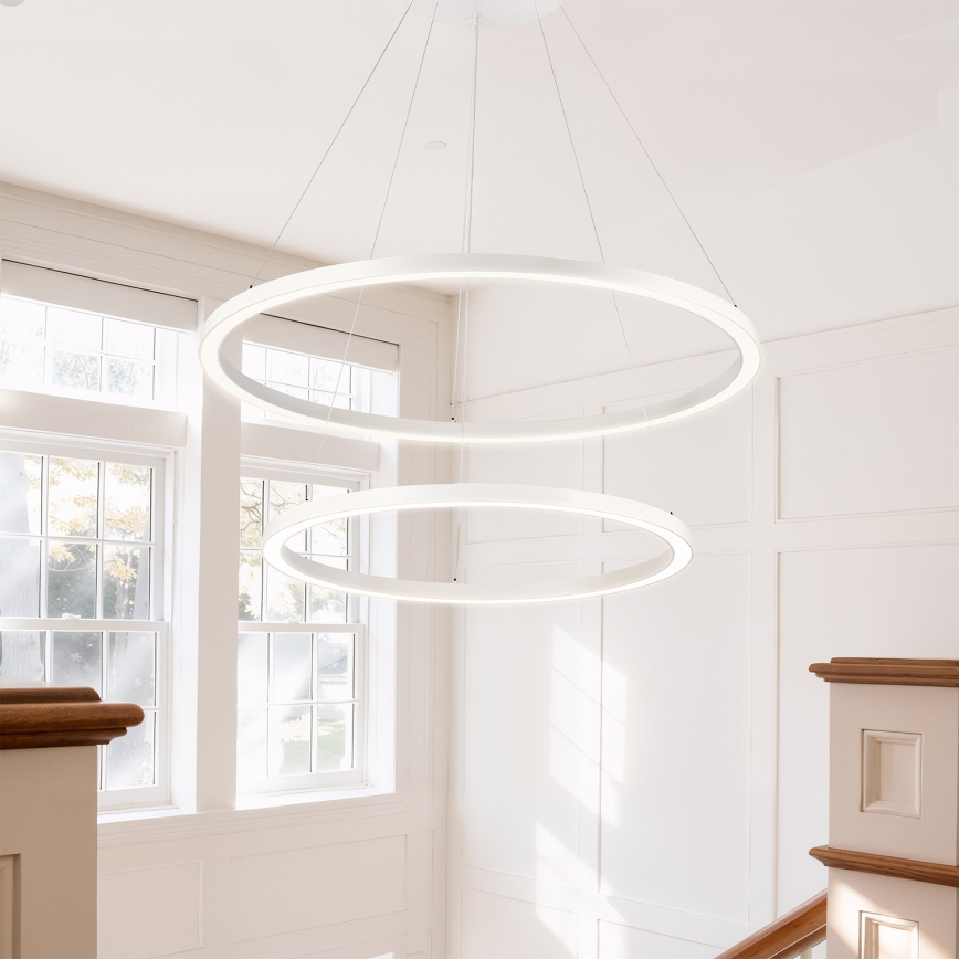 Brilagi - dimmelhető, kábeles LED csillár PORTOFINO LED/98W/230V 3000–6000K Ø80 cm fehér + távirányító