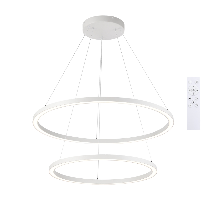 Brilagi - dimmelhető, kábeles LED csillár PORTOFINO LED/98W/230V 3000–6000K Ø80 cm fehér + távirányító