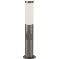 Brilagi - LED fényerőszabályozható kültéri lámpa aljzattal ELIA 1xE27/6W/230V 2700-6500K IP44 Wi-Fi 50 cm matt króm