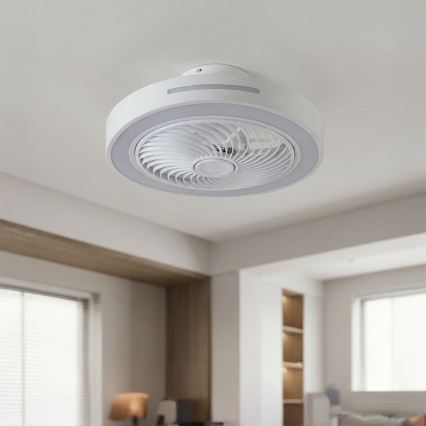 Brilagi - LED dimmelhető mennyezeti lámpa ventilátorral LED/38W/230V 3000-6500K átm. 46 cm fehér + távirányító