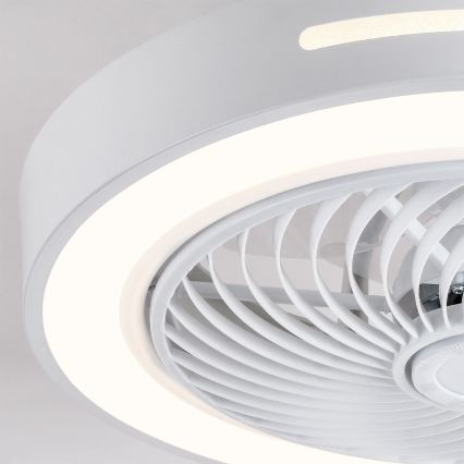 Brilagi - LED dimmelhető mennyezeti lámpa ventilátorral LED/38W/230V 3000-6500K átm. 46 cm fehér + távirányító