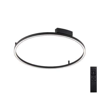 Brilagi - PORTOFINO LED/60W/230V fényerőszabályozható mennyezeti lámpa 3000-6000K átm. 80 cm fekete + távirányító