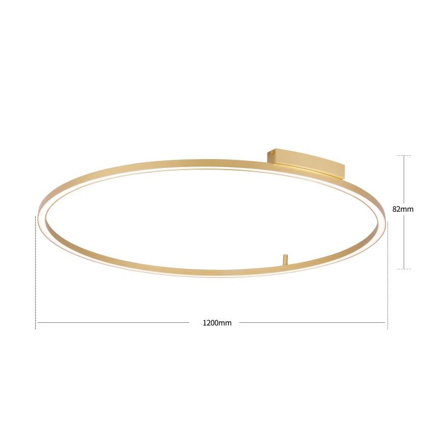 Brilagi - PORTOFINO LED dimmelhető mennyezeti lámpatest, 85W/230V, 3000-6000K, Ø 120 cm, arany + távirányító