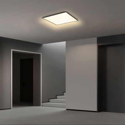 Brilagi - LED fényerőszabályozható mennyezeti lámpa SLIMFRAME LED/36W/230V 45x45 cm 3000-6000K fekete + távirányítóval