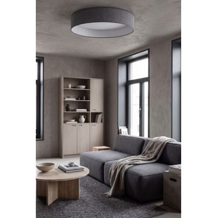 Brilagi - VELVET SMART VARI fényerőszabályozható LED mennyezeti lámpa LED/24W/230V 3000-6500K átm. 45 cm szürke + távirányító