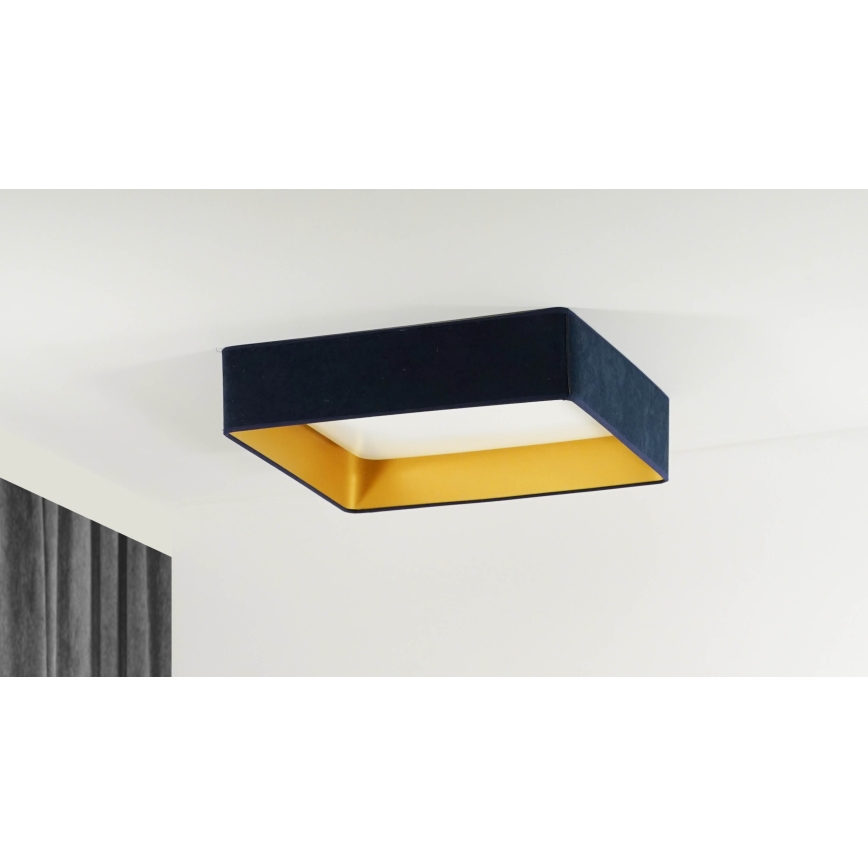 Brilagi - LED dimmelhető mennyezeti lámpa VELVET SQUARE SMART LED/36W/230V 60x60 cm 2700-6500K Wi-Fi Tuya + távirányító sötétkék