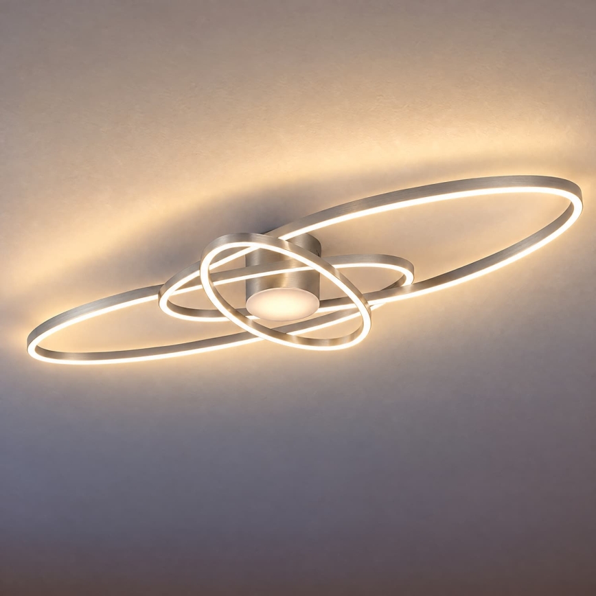 BRILAGI - LED fényerőszabályozható mennyezeti lámpa APOLLO LED/58W/230V 3000-6500K 43,2x101,2 cm matt króm + távirányító