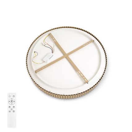 Brilagi - LED dimmelhető mennyezeti lámpa FALCON MODERN LED/30W/230V 3000-6500K átm. 40 cm bézs + távirányító
