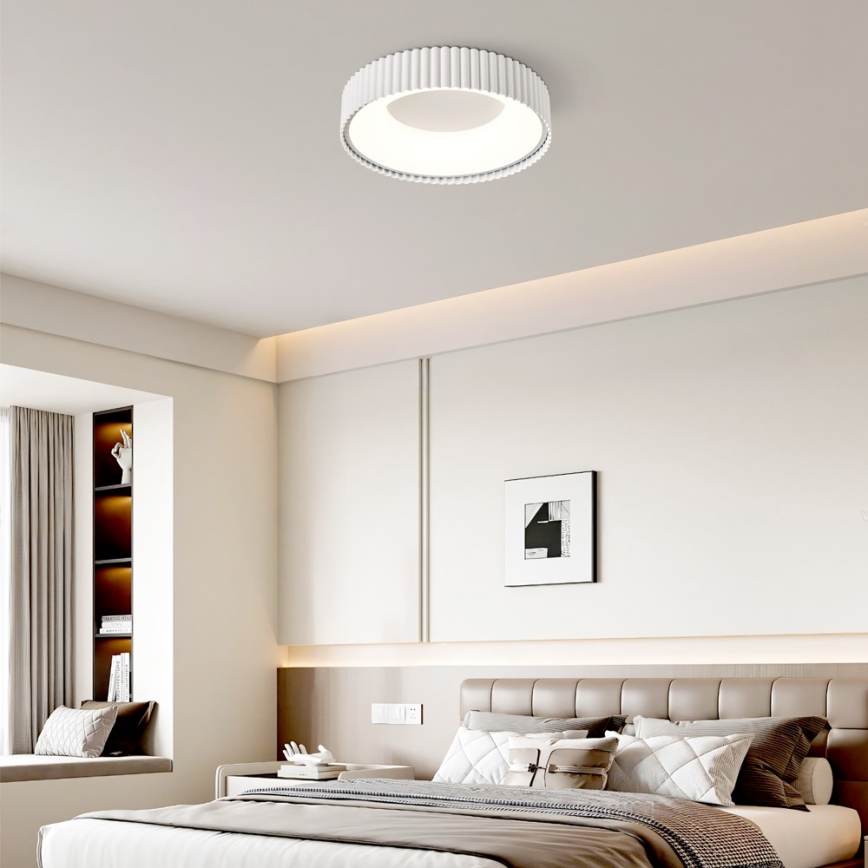 Brilagi - LED dimmelhető mennyezeti lámpa FALCON MODERN LED/30W/230V 3000-6000K 40 cm fehér + távirányító