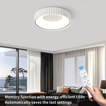 Brilagi - LED dimmelhető mennyezeti lámpa FALCON MODERN LED/30W/230V 3000-6000K 40 cm fehér + távirányító