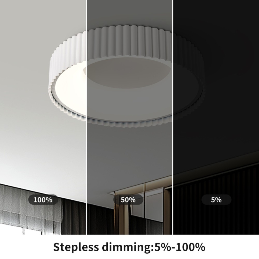 Brilagi - LED dimmelhető mennyezeti lámpa FALCON MODERN LED/30W/230V 3000-6000K 40 cm fehér + távirányító